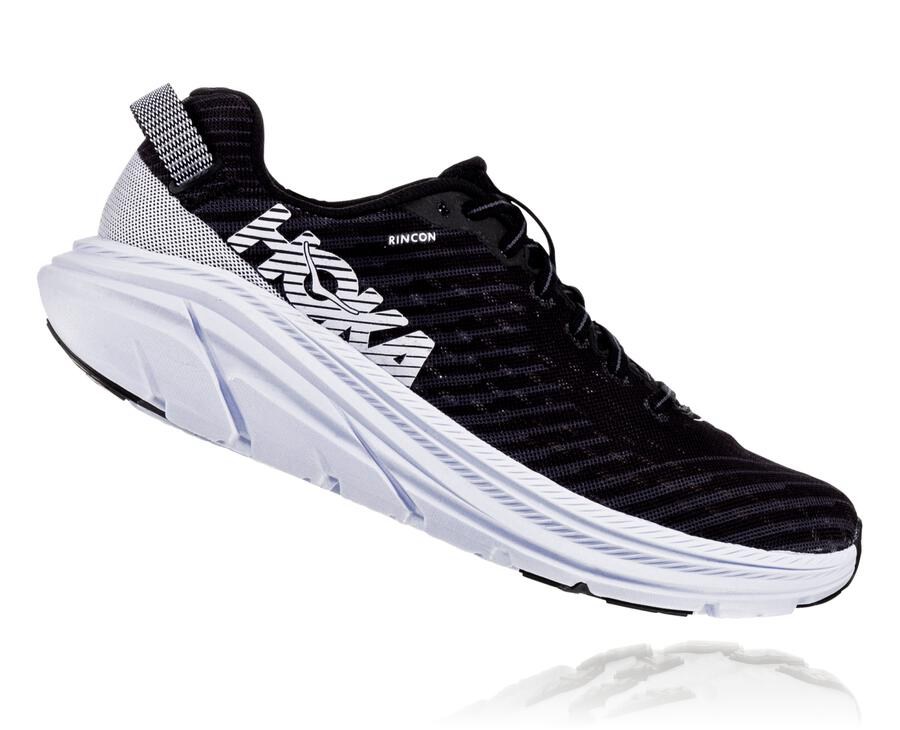 Hoka One One Tenisky Panske Čierne/Biele - Rincon - 54931-VQZX